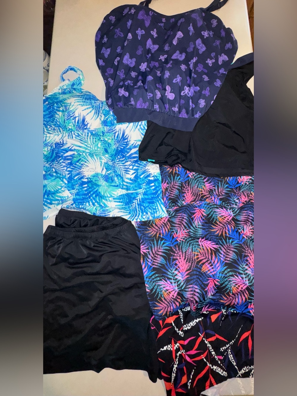 Swimsuits For All Plus Size Lot of 6 Items Size 4XL 4X 30 Two Piece